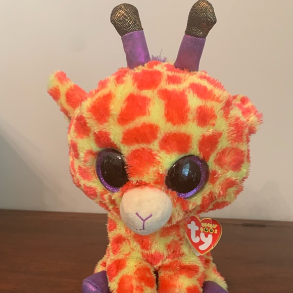 Ty Beanie Boos DARCI the Giraffe Tags 10" Retired Collectable JUSTICE RARE - Picture 2 of 9